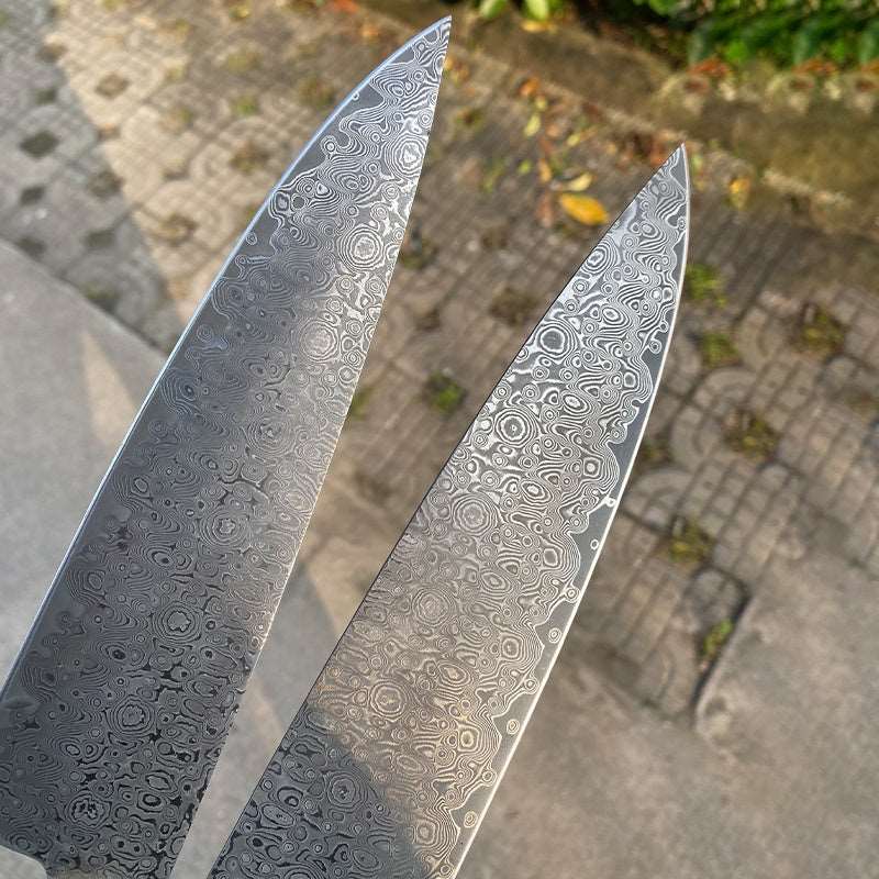 Handmade 7.6in Chef Knife with Leather Sheath Handmade 7.6in Chef Knife with Leather Sheath