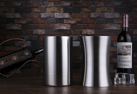 Stainless Steel Double Wall Ice Bucket Stainless Steel Double Wall Ice Bucket