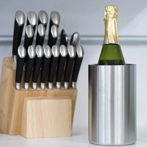 Stainless Steel Double Wall Ice Bucket Stainless Steel Double Wall Ice Bucket