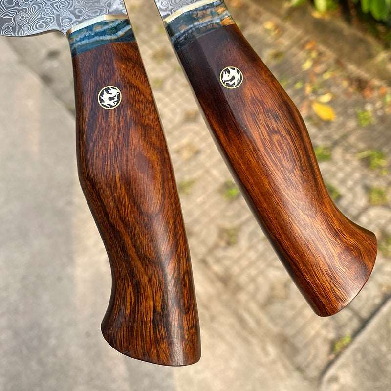 Handmade 7.6in Chef Knife with Leather Sheath Handmade 7.6in Chef Knife with Leather Sheath