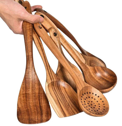 Acacia Wood Spoon SpatulaClorah Acacia Wood Spoon SpatulaClorah