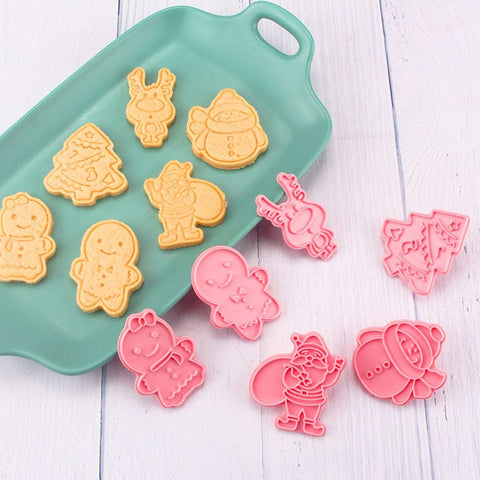 DIY 3D Christmas Cookie Cutters Cartoon Biscoito Mould Cookie Cutter Set ABS Christmas Baking Mould Cookie Decorating Tools DIY 3D Christmas Cookie Cutters Cartoon Biscoito Mould Cookie Cutter Set ABS Christmas Baking Mould Cookie Decorating Tools