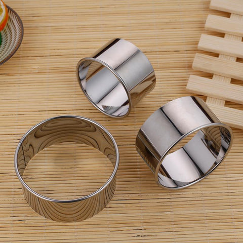 3pcs /Set Stainless Steel Round Dumplings Molds Cutter Maker Cookie Cake Pastry Wrapper Dough Cutting Accessories Kitchen Gadget 3pcs /Set Stainless Steel Round Dumplings Molds Cutter Maker Cookie Cake Pastry Wrapper Dough Cutting Accessories Kitchen Gadget