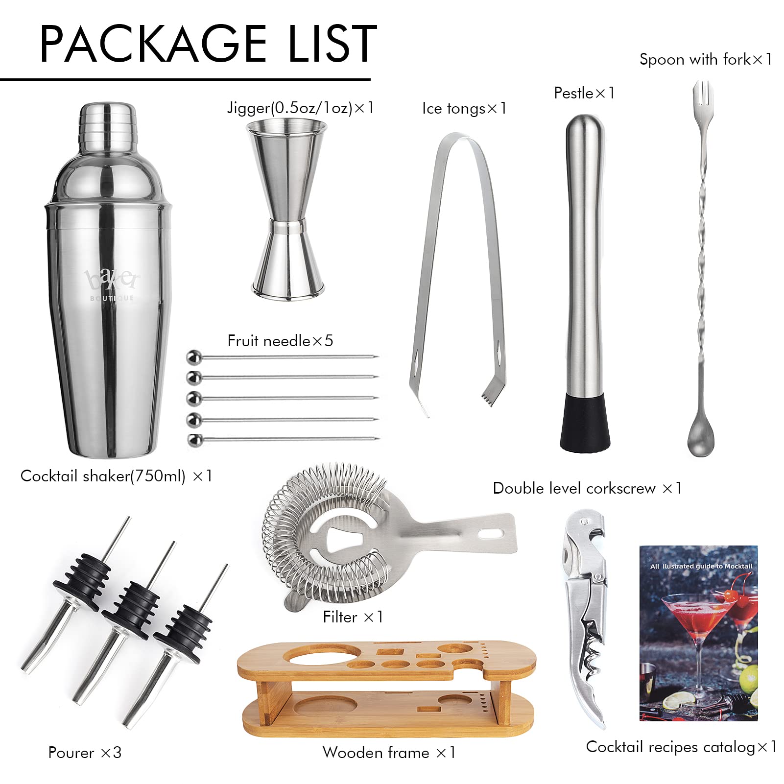 Cocktail Shaker Set  Cocktail Shaker Set