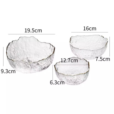 1Pc Creative Irregular Glass Bowl Fruit Ice Cream Salad Bowl Eco-friendly Tableware Soup Noodle Rice Bowls Kitchen Decoration 1Pc Creative Irregular Glass Bowl Fruit Ice Cream Salad Bowl Eco-friendly Tableware Soup Noodle Rice Bowls Kitchen Decoration