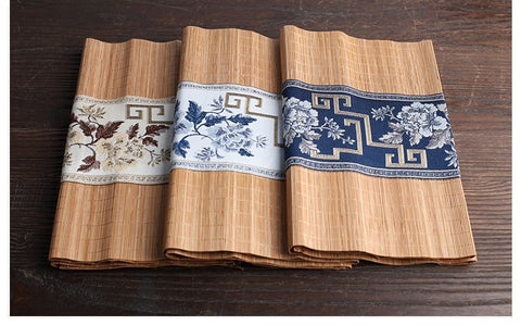 Natural Bamboo Handmade Vintage Tea Cup  Mat Natural Bamboo Handmade Vintage Tea Cup  Mat
