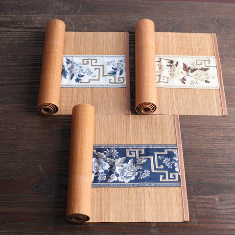 Natural Bamboo Handmade Vintage Tea Cup  Mat Natural Bamboo Handmade Vintage Tea Cup  Mat