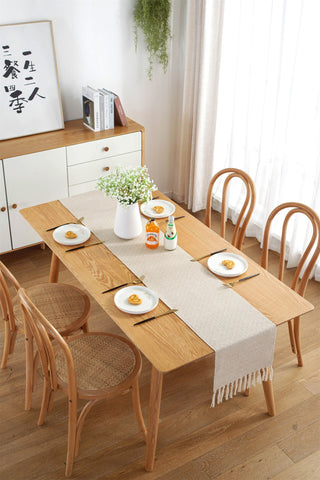 Linen Hand-Woven Tablecloth Decoration Linen Hand-Woven Tablecloth Decoration