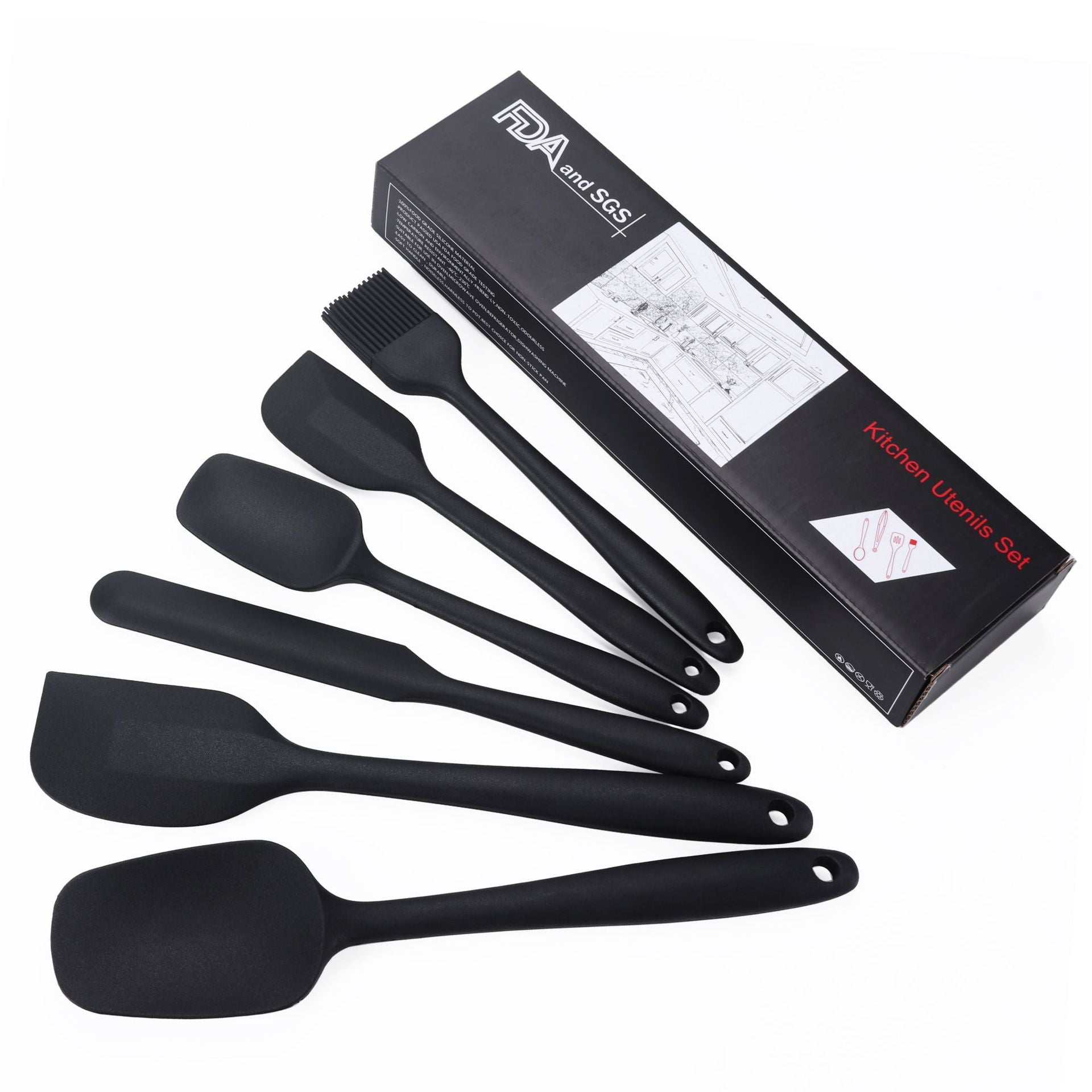 Silicone Spatula  Cooking Baking SetClorah Silicone Spatula  Cooking Baking SetClorah