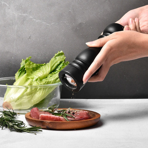 Wood Salt & Pepper Mills with Adjustable Ceramic Rotor Wood Salt & Pepper Mills with Adjustable Ceramic Rotor