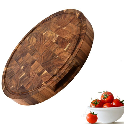 Acacia Wood Round Chopping Board Acacia Wood Round Chopping Board