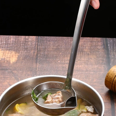 Stainless Steel Fat Skimming Ladle Stainless Steel Fat Skimming Ladle