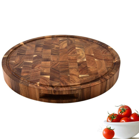 Acacia Wood Round Chopping Board Acacia Wood Round Chopping Board