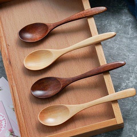 Anti-scald Wood Tea Coffee Spoons Anti-scald Wood Tea Coffee Spoons