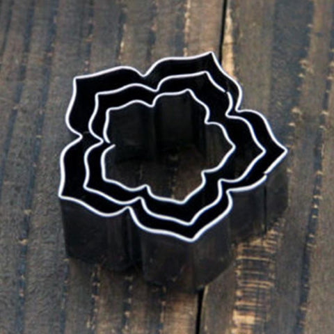 3pcs Cookie Stainless Steel Tool Petal Flower Fondant Mould Mold Set Biscuit Cutter Cake Baking Decorating Kit Pastry 3pcs Cookie Stainless Steel Tool Petal Flower Fondant Mould Mold Set Biscuit Cutter Cake Baking Decorating Kit Pastry