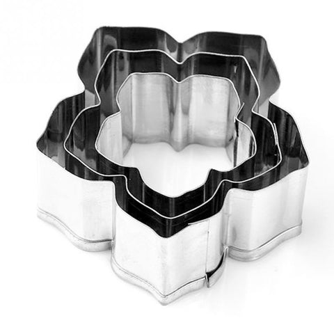 3pcs Cookie Stainless Steel Tool Petal Flower Fondant Mould Mold Set Biscuit Cutter Cake Baking Decorating Kit Pastry 3pcs Cookie Stainless Steel Tool Petal Flower Fondant Mould Mold Set Biscuit Cutter Cake Baking Decorating Kit Pastry