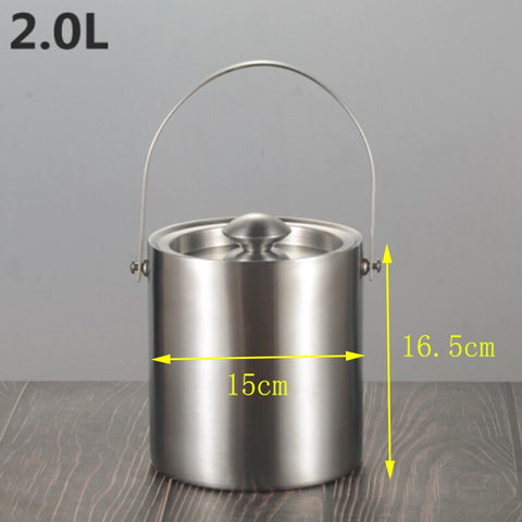 Stainless Steel Double Walled Ice Bucket Stainless Steel Double Walled Ice Bucket