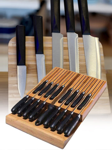 Multifunctional in Drawer 15-Slot Knife Organizer Multifunctional in Drawer 15-Slot Knife Organizer
