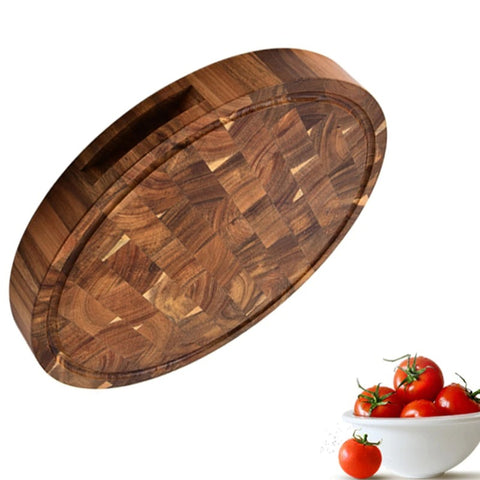 Acacia Wood Round Chopping Board Acacia Wood Round Chopping Board