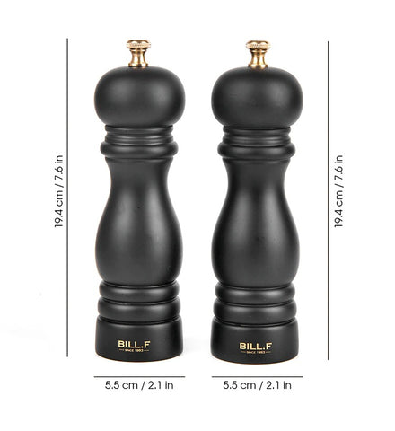 Wood Salt & Pepper Mills with Adjustable Ceramic Rotor Wood Salt & Pepper Mills with Adjustable Ceramic Rotor