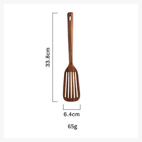 Non Stick Wooden Spatula Slotted Turner SetClorah Non Stick Wooden Spatula Slotted Turner SetClorah