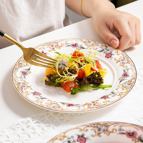 4pcs set, 8inch, fine bone china platter, porcelain dinner plates set, ceramic  dinnerware set plates, kitchen plate flatter 4pcs set, 8inch, fine bone china platter, porcelain dinner plates set, ceramic  dinnerware set plates, kitchen plate flatter