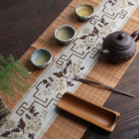 Natural Bamboo Handmade Vintage Tea Cup  Mat Natural Bamboo Handmade Vintage Tea Cup  Mat