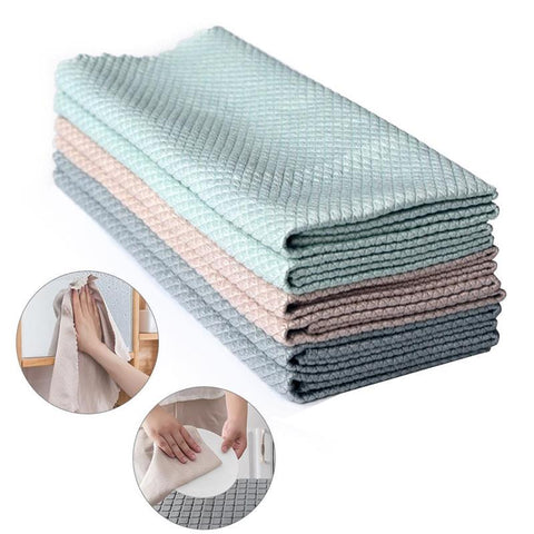Microfiber Anti-grease Wipe Cloth Cleaning Towel Microfiber Anti-grease Wipe Cloth Cleaning Towel