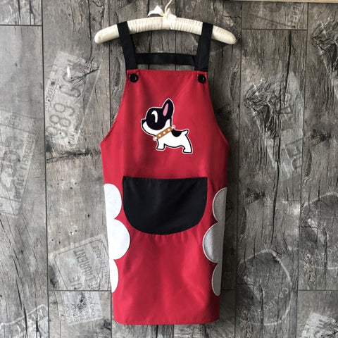 Cute Dog Waterproof And Oil-proof Apron Cute Dog Waterproof And Oil-proof Apron
