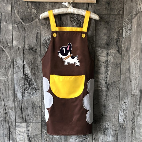 Cute Dog Waterproof And Oil-proof Apron Cute Dog Waterproof And Oil-proof Apron