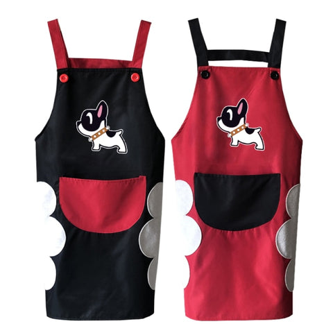 Cute Dog Waterproof And Oil-proof Apron Cute Dog Waterproof And Oil-proof Apron