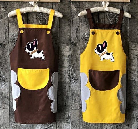 Cute Dog Waterproof And Oil-proof Apron Cute Dog Waterproof And Oil-proof Apron