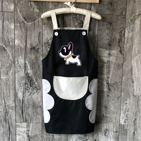 Cute Dog Waterproof And Oil-proof Apron Cute Dog Waterproof And Oil-proof Apron