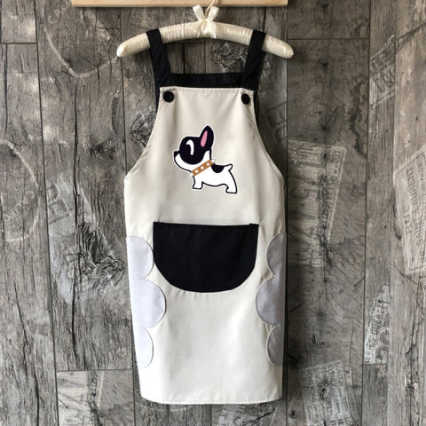 Cute Dog Waterproof And Oil-proof Apron Cute Dog Waterproof And Oil-proof Apron