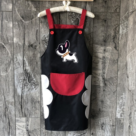 Cute Dog Waterproof And Oil-proof Apron Cute Dog Waterproof And Oil-proof Apron