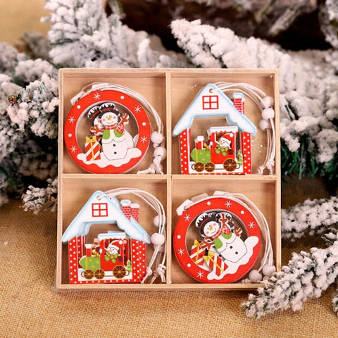 Snowflakes Wooden Pendants Xmas Decorations Snowflakes Wooden Pendants Xmas Decorations