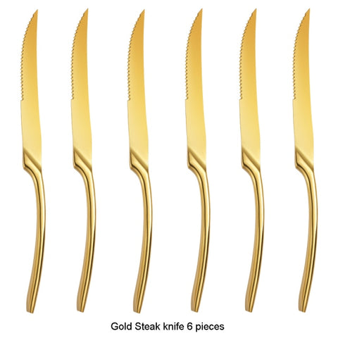 6-Piece Stainless Steel Steak Knife 6-Piece Stainless Steel Steak Knife
