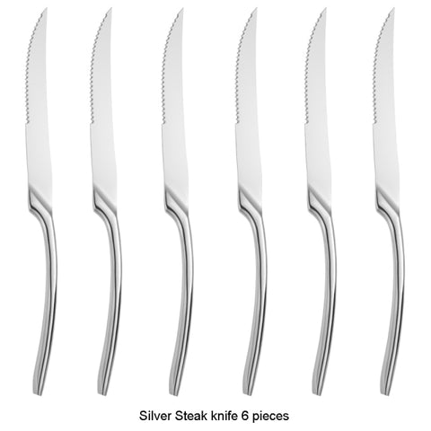 6-Piece Stainless Steel Steak Knife 6-Piece Stainless Steel Steak Knife