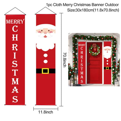 Christmas Hanging Door Banner Christmas Ornaments Marry Christmas Decorations for Home  Outdoor Xmas Natal  Decor New Year 2022 Christmas Hanging Door Banner Christmas Ornaments Marry Christmas Decorations for Home  Outdoor Xmas Natal  Decor New Year 2022