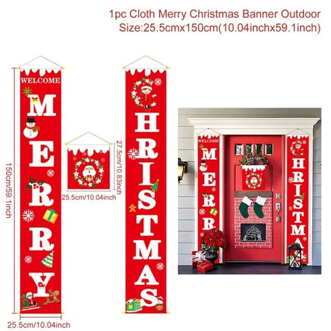 Christmas Hanging Door Banner Christmas Ornaments Marry Christmas Decorations for Home  Outdoor Xmas Natal  Decor New Year 2022 Christmas Hanging Door Banner Christmas Ornaments Marry Christmas Decorations for Home  Outdoor Xmas Natal  Decor New Year 2022