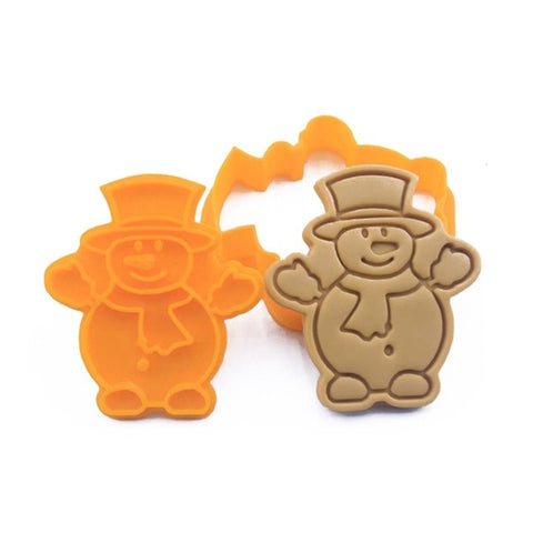 Christmas Santa Claus Shape 3D Pressable Stamped Embossed Biscuit Cookie Cutters Mold Kitchen Bakeware Tool Christmas Santa Claus Shape 3D Pressable Stamped Embossed Biscuit Cookie Cutters Mold Kitchen Bakeware Tool