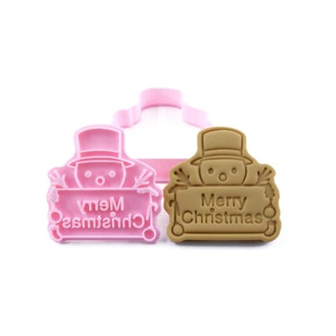 Christmas Santa Claus Shape 3D Pressable Stamped Embossed Biscuit Cookie Cutters Mold Kitchen Bakeware Tool Christmas Santa Claus Shape 3D Pressable Stamped Embossed Biscuit Cookie Cutters Mold Kitchen Bakeware Tool