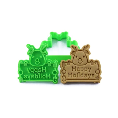 Christmas Santa Claus Shape 3D Pressable Stamped Embossed Biscuit Cookie Cutters Mold Kitchen Bakeware Tool Christmas Santa Claus Shape 3D Pressable Stamped Embossed Biscuit Cookie Cutters Mold Kitchen Bakeware Tool