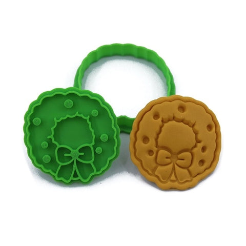 Christmas Santa Claus Shape 3D Pressable Stamped Embossed Biscuit Cookie Cutters Mold Kitchen Bakeware Tool Christmas Santa Claus Shape 3D Pressable Stamped Embossed Biscuit Cookie Cutters Mold Kitchen Bakeware Tool