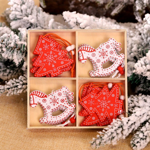Snowflakes Wooden Pendants Xmas Decorations Snowflakes Wooden Pendants Xmas Decorations