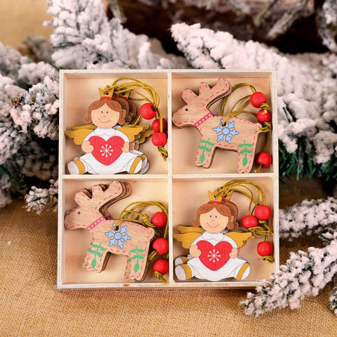 Snowflakes Wooden Pendants Xmas Decorations Snowflakes Wooden Pendants Xmas Decorations