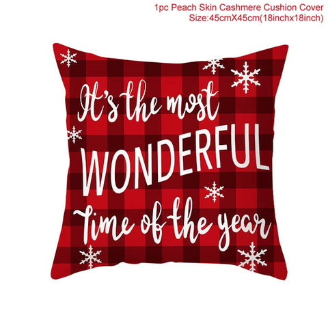 45cm Christmas Cushion Cover Navidad Merry Christmas Decorations For Home 2021 Xmas Noel Cristmas Ornaments New Year Gifts 2022 45cm Christmas Cushion Cover Navidad Merry Christmas Decorations For Home 2021 Xmas Noel Cristmas Ornaments New Year Gifts 2022