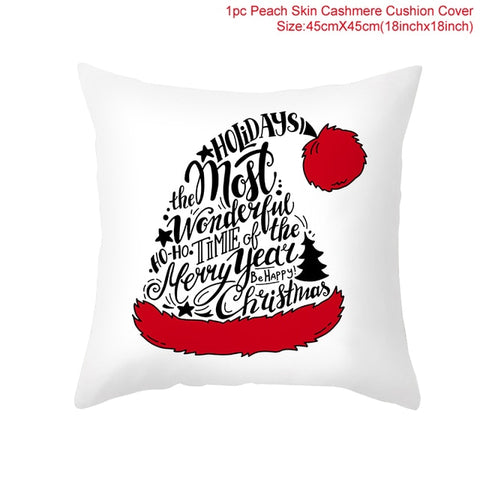 45cm Christmas Cushion Cover Navidad Merry Christmas Decorations For Home 2021 Xmas Noel Cristmas Ornaments New Year Gifts 2022 45cm Christmas Cushion Cover Navidad Merry Christmas Decorations For Home 2021 Xmas Noel Cristmas Ornaments New Year Gifts 2022