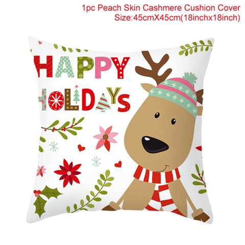 45cm Christmas Cushion Cover Navidad Merry Christmas Decorations For Home 2021 Xmas Noel Cristmas Ornaments New Year Gifts 2022 45cm Christmas Cushion Cover Navidad Merry Christmas Decorations For Home 2021 Xmas Noel Cristmas Ornaments New Year Gifts 2022