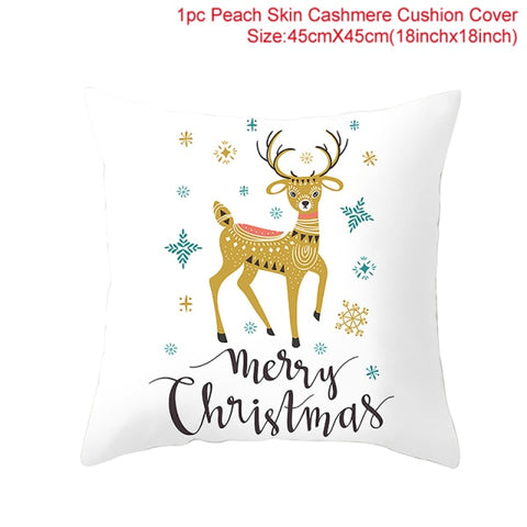 45cm Christmas Cushion Cover Navidad Merry Christmas Decorations For Home 2021 Xmas Noel Cristmas Ornaments New Year Gifts 2022 45cm Christmas Cushion Cover Navidad Merry Christmas Decorations For Home 2021 Xmas Noel Cristmas Ornaments New Year Gifts 2022